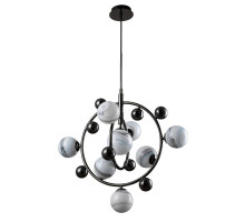 Подвесная люстра Crystal Lux SALVADORE SP8V BLACK CHROMIUM