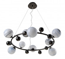 Подвесная люстра Crystal Lux SALVADORE SP9H BLACK CHROMIUM