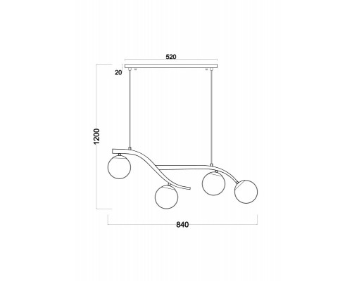 Оформить заказ Подвесная люстра Freya FR8014PL-04BS| VIVID-LIGHT.RU