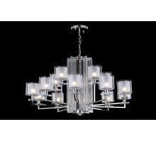 Подвесная люстра Crystal Lux NICOLAS SP-PL10+5 NICKEL/WHITE