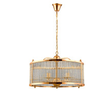 Подвесная люстра Crystal Lux TADEO SP6 D600 GOLD/TRANSPARENTE