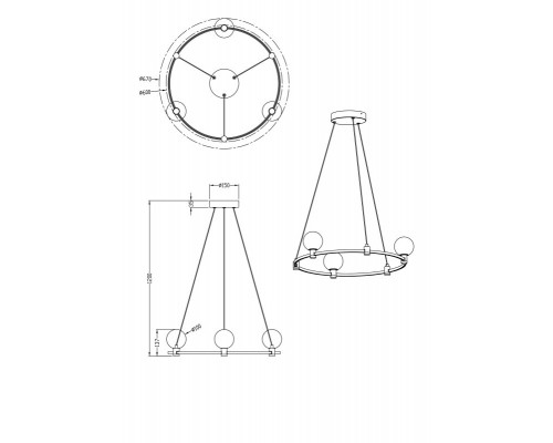 Сделать заказ Подвесная люстра Freya FR4005PL-03G| VIVID-LIGHT.RU