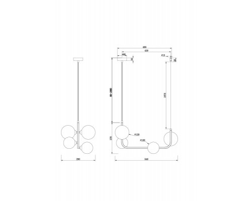 Заказать Подвесная люстра Freya FR4005PL-04B| VIVID-LIGHT.RU
