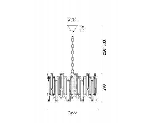 Оформить заказ Подвесная люстра Freya FR5085PL-05CH| VIVID-LIGHT.RU