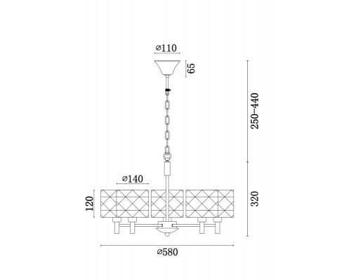 Заказать Подвесная люстра Freya FR5044PL-05CH| VIVID-LIGHT.RU