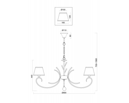 Купить Подвесная люстра Freya FR2013PL-08G| VIVID-LIGHT.RU
