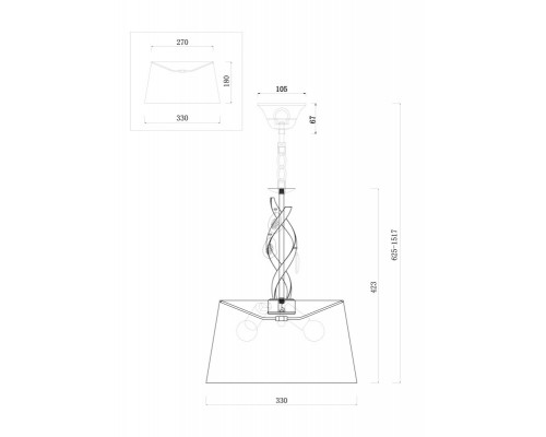 Купить Подвесная люстра Freya FR2001PL-03G| VIVID-LIGHT.RU