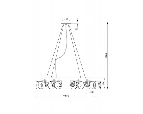 Оформить заказ Подвесная люстра Freya FR4003PL-08W| VIVID-LIGHT.RU