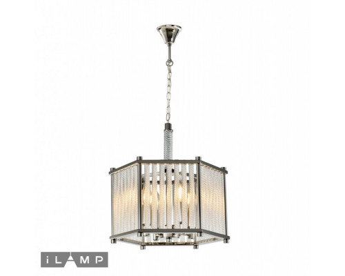 Оформить заказ Подвесная люстра iLamp P9509-4 NIC| VIVID-LIGHT.RU