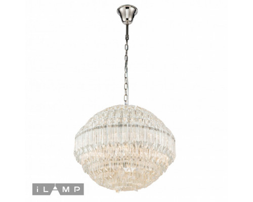 Купить Подвесная люстра iLamp 103D-10 NIC| VIVID-LIGHT.RU