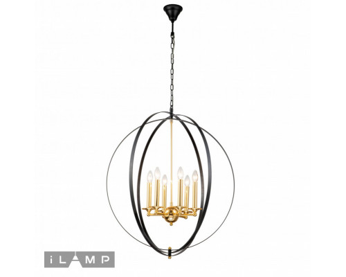 Сделать заказ Подвесная люстра iLamp 9977-800 GL+BK| VIVID-LIGHT.RU
