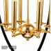 Сделать заказ Подвесная люстра iLamp 9977-800 GL+BK| VIVID-LIGHT.RU