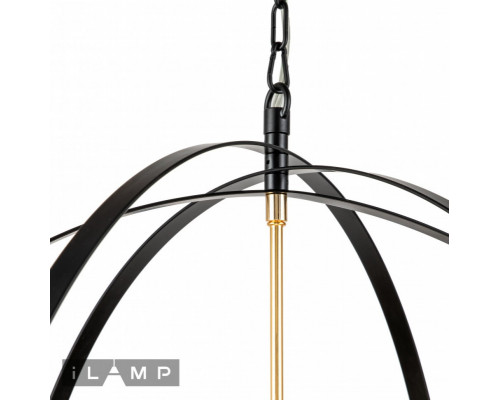 Сделать заказ Подвесная люстра iLamp 9977-800 GL+BK| VIVID-LIGHT.RU