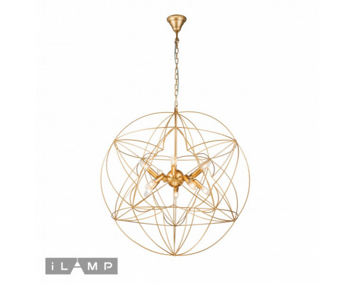 Купить Подвесная люстра iLamp 8777-800 GL| VIVID-LIGHT.RU