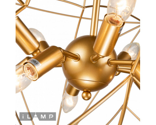 Купить Подвесная люстра iLamp 8777-800 GL| VIVID-LIGHT.RU