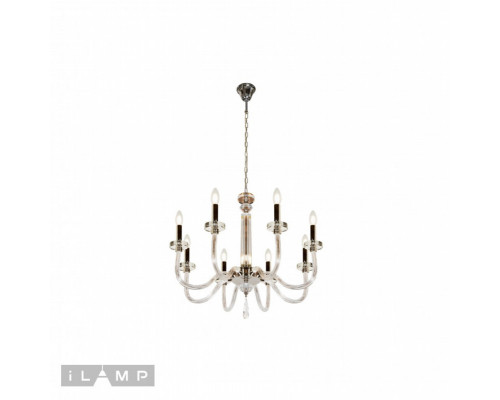 Заказать Подвесная люстра iLamp P9474-8 Nickel| VIVID-LIGHT.RU