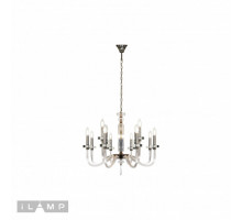 Подвесная люстра iLamp P9474-8+4 Nickel