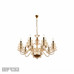 Оформить заказ Подвесная люстра iLamp P9448-10+5 Gold| VIVID-LIGHT.RU
