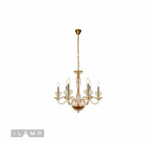 Подвесная люстра iLamp P9448-6 Gold