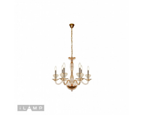 Оформить заказ Подвесная люстра iLamp P9448-6 Gold| VIVID-LIGHT.RU