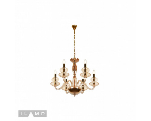 Оформить заказ Подвесная люстра iLamp P9448-6 Gold| VIVID-LIGHT.RU