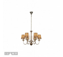 Подвесная люстра iLamp P2406-6 Nickel