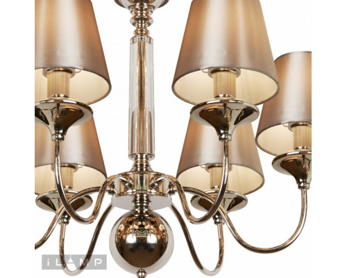Заказать Подвесная люстра iLamp P2406-6 Nickel| VIVID-LIGHT.RU