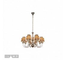 Подвесная люстра iLamp P2406-10+5 Nickel