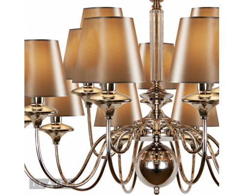 Оформить заказ Подвесная люстра iLamp P2406-10+5 Nickel| VIVID-LIGHT.RU