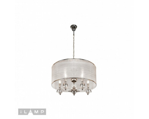 Заказать Подвесная люстра iLamp P2400-5 Nickel| VIVID-LIGHT.RU
