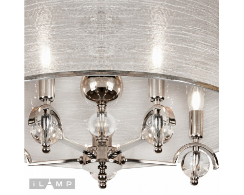 Заказать Подвесная люстра iLamp P2400-5 Nickel| VIVID-LIGHT.RU