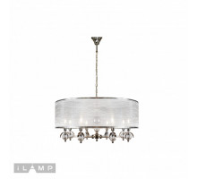Подвесная люстра iLamp P2400-8 Nickel