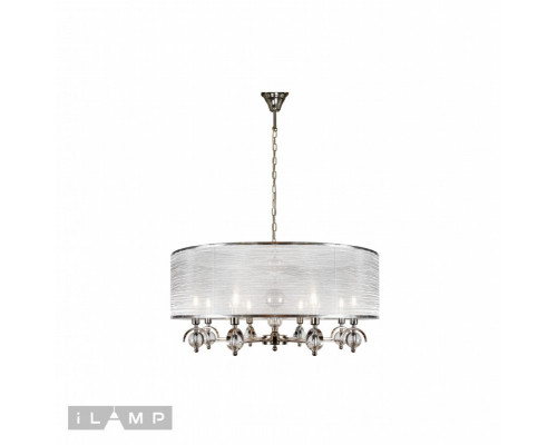 Заказать Подвесная люстра iLamp P2400-8 Nickel| VIVID-LIGHT.RU