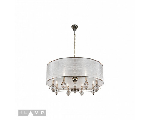 Заказать Подвесная люстра iLamp P2400-8 Nickel| VIVID-LIGHT.RU