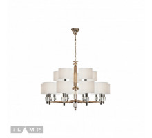 Подвесная люстра iLamp P2404-10+5 Nickel
