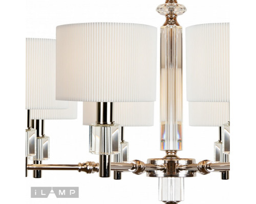 Заказать Подвесная люстра iLamp P2404-8 Nickel| VIVID-LIGHT.RU