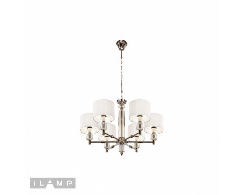 Купить Подвесная люстра iLamp P2404-6 Nickel| VIVID-LIGHT.RU