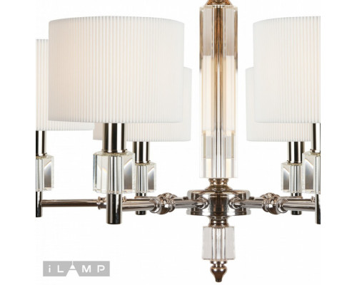Купить Подвесная люстра iLamp P2404-6 Nickel| VIVID-LIGHT.RU
