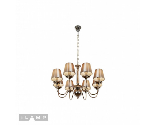 Оформить заказ Подвесная люстра iLamp P2406-8 Nickel| VIVID-LIGHT.RU