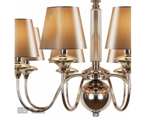 Оформить заказ Подвесная люстра iLamp P2406-8 Nickel| VIVID-LIGHT.RU