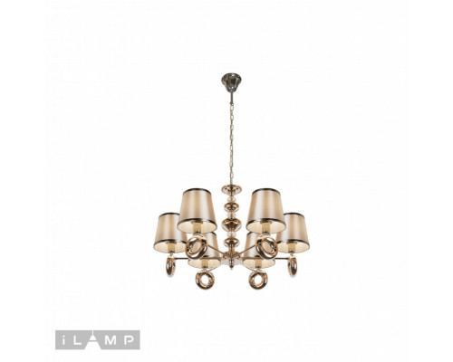 Купить Подвесная люстра iLamp P2401-6 Nickel| VIVID-LIGHT.RU