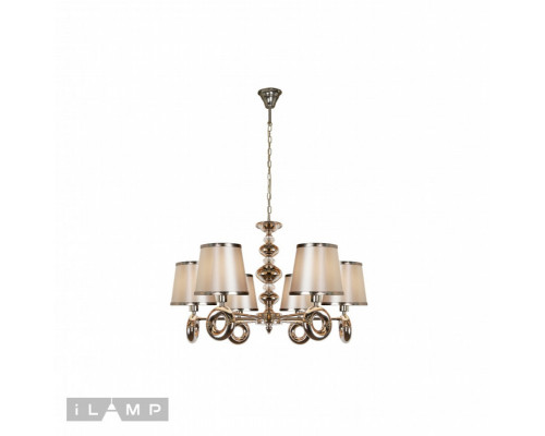 Купить Подвесная люстра iLamp P2401-6 Nickel| VIVID-LIGHT.RU