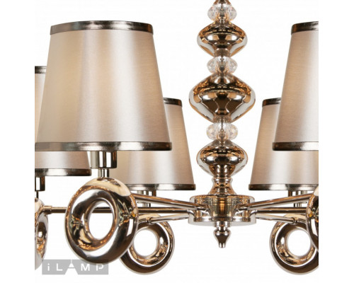 Купить Подвесная люстра iLamp P2401-6 Nickel| VIVID-LIGHT.RU