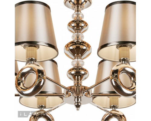 Купить Подвесная люстра iLamp P2401-6 Nickel| VIVID-LIGHT.RU