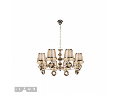 Купить Подвесная люстра iLamp P2401-8 Nickel| VIVID-LIGHT.RU