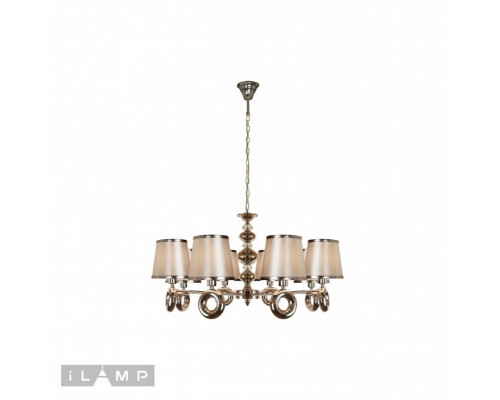 Купить Подвесная люстра iLamp P2401-8 Nickel| VIVID-LIGHT.RU
