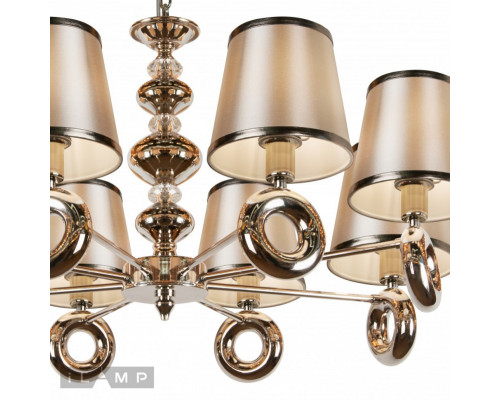 Купить Подвесная люстра iLamp P2401-8 Nickel| VIVID-LIGHT.RU