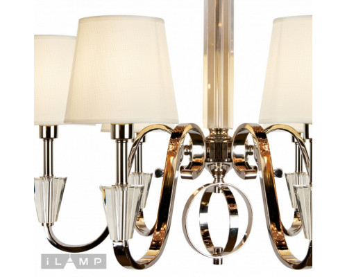Оформить заказ Подвесная люстра iLamp P2424-6 Nickel| VIVID-LIGHT.RU