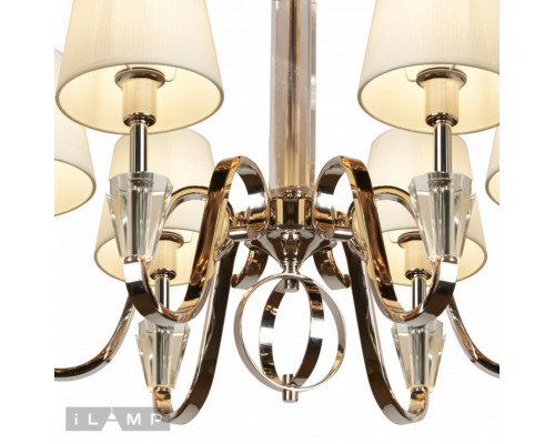 Оформить заказ Подвесная люстра iLamp P2424-6 Nickel| VIVID-LIGHT.RU
