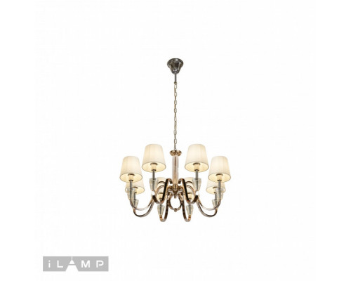 Заказать Подвесная люстра iLamp P2424-8 Nickel| VIVID-LIGHT.RU